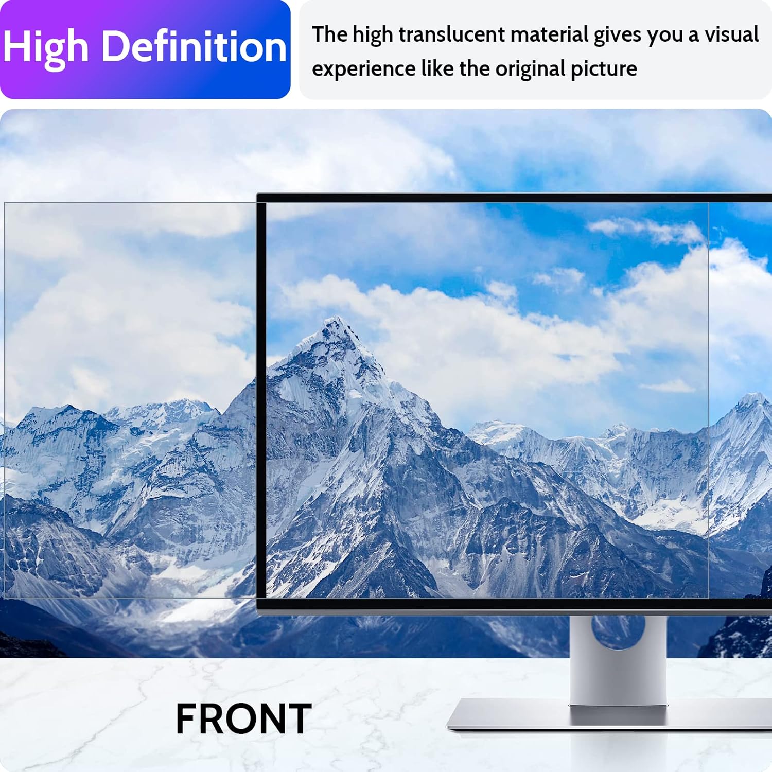 Computer Privacy Screen 21.5 Inch for 16:9 Widescreen Monitor, Removable 21.5inch Anti Blue Light Anti Glare Monitor Privacy Filter Shield (18 3/4" x 10 9/16")