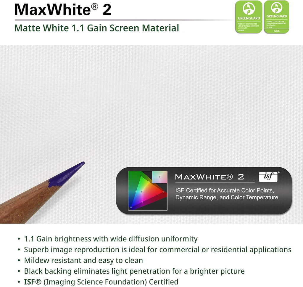 Elite Screens Tripod, 120-Inch 4:3 Portable Projector Screen with Stand– MaxWhite 2, 1.1 Gain, Adjustable Indoor Outdoor Pull Up Projection Screen for Home Theater, Office & Classroom, T120UWV1, Black