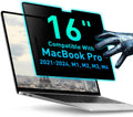 Magnetic Privacy Screen Compatible with MacBook Pro 16" 2021, 2022, 2023, 2024, M1, M2, M3, M4 Anti-Blue Light Laptop Screen Protector Filter Blue Light Blocking Filter