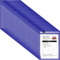 Nezyo Dry Erase Pockets Plastic Job Ticket Holders Shop Holder Order Pockets Clear Sleeves Tickets Folders Plastic Sleeves Paper Teacher Supplies for Classroom(12 x 9.5 in,Blue,50 Pcs)