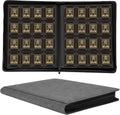 1000+ Pockets Trading Card Binder, 16 Pockets Trading Card Binder Ringless Side Loading Trading Card Album Folder for TCG,MTG,Sports Cards(Gray)