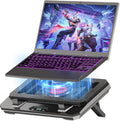 GT300 Upgraded Laptop Cooling Pad with Adjustable Stand, Turbo Boosted Cooler for Rapid Cooling 10-17inch Gaming Laptop, Flexible Sealing Ring，Featuring Air Filtration and USB Hub