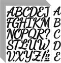 Bemeol 1296 Pieces Letter Stickers 36 Sheets 2 Inch Alphabet Letter Stickers Vinyl Self Adhesive Sticker Letters for Bulletin Board Home Classroom Mailbox Decor(Black)