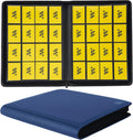 Premium 1000+ Pockets Card Binder,16 Pockets Trading Card Binder Ringless Side Loading Trading Card Album Folder for TCG -Blue