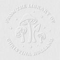 from The Library of Embossers & Stamps for Fantasy Book Readers | Custom Embosser | Custom Stamp | Ex Libris | Elevate Your Fantasy Collection of Stories and Novels (Design 13, Embosser)