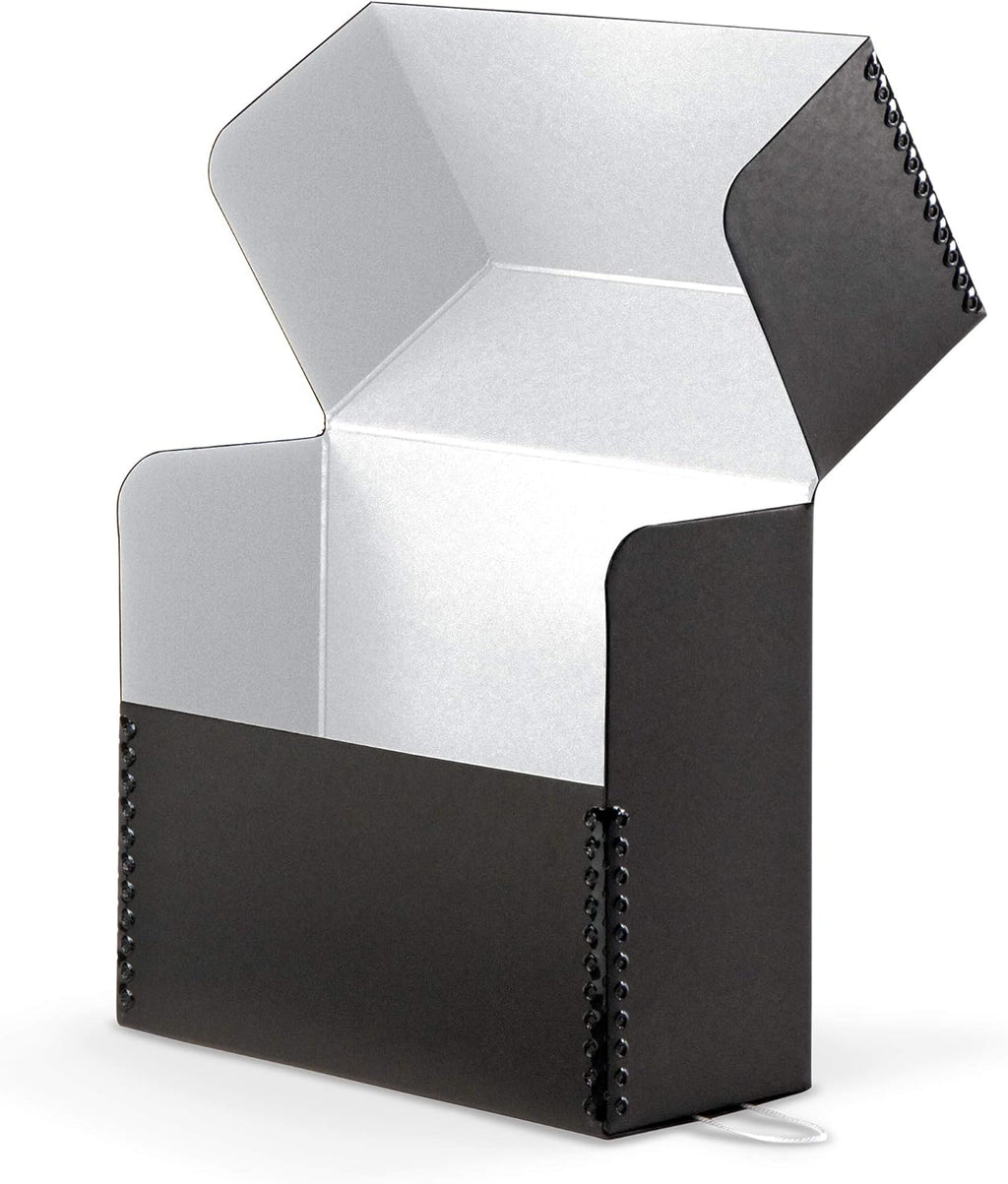 Gaylord Archival Black Flip-Top Document Storage Box - 5W x 12 1/4L x 10 1/4" H