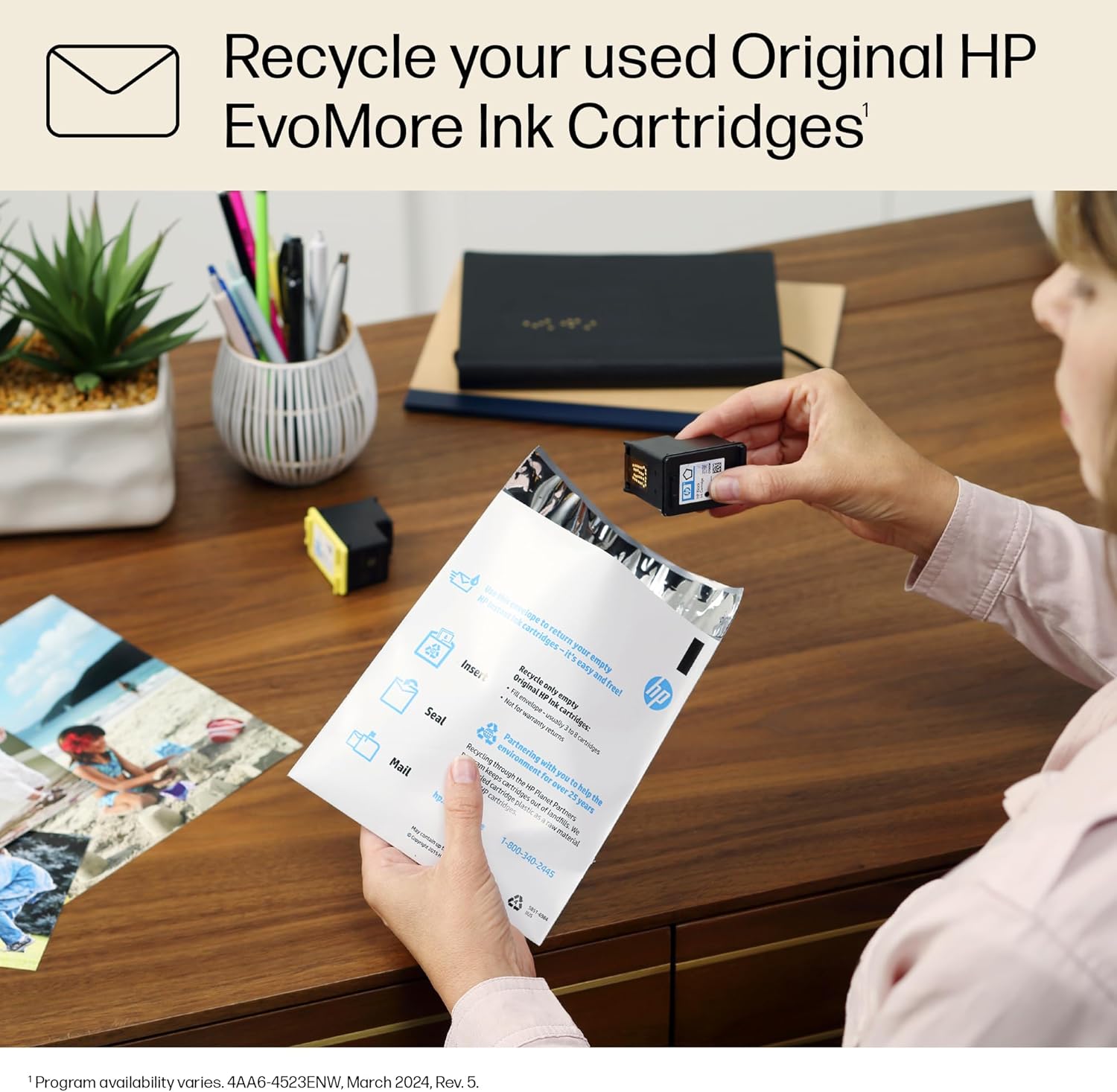 HP 936e EvoMore High Yield Magenta Ink Cartridge | Works OfficeJet 9120 Series, OfficeJet Pro 9100 Series, OfficeJet Pro Wide Format 9700 Series | Carbon Neutral | 4S6V4LN