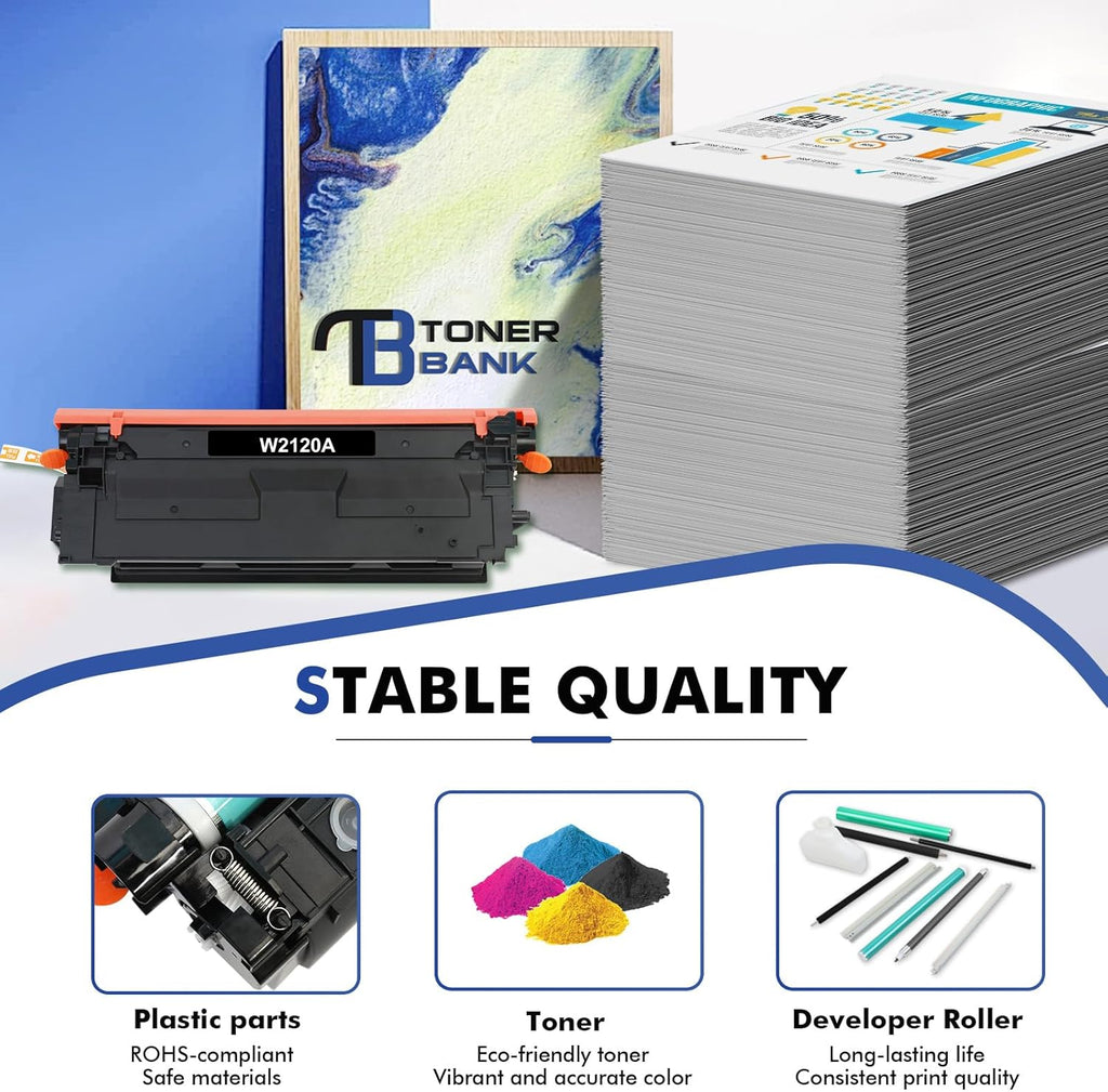 212A 212X Toner Cartridges 4-Pack Compatible for HP 212A 212X W2120A W2120X Toner Work for HP Color Laserjet Enterprise M555dn M554dn M555x M555 M554 MFP M578 Series Printer Ink (New Version-BK/C/Y/M)