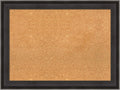 Amanti Art Natural Cork Board for Wall, 24x32 Vision Board with Black Wood Frame, Medium Corkboard Office Decor for Home Organization, Casual Corkboard Pinboard to display items for home organization