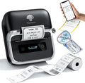 Phomemo M250 3 Inch Label Maker Machine with Tape, 2025 Upgrade Portable Barcode Label Printer for Business, Home, Logo Label, Thermal Address Label Maker with 100 Labels, 40x30mm