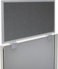 OBEX Acoustical Cubicle Privacy Screen Extender Desk Panel & Office Divider, Add Separation & Block Noise, 24" x 30", Graphite