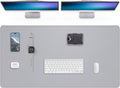 Extra Large Desk Mat 63"x17" - Non-Slip Office Desk Pad for Home & Work, Waterproof Keyboard Mouse Pad, Oversized Desk Protector for Laptop & Gaming (Light Grey)