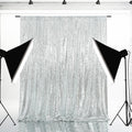 Eternal Beauty Silver Sequin Backdrop, 4x7 Ft Glitter Background Curtains for Shimmer Photography Party Wedding Birthday Back Drop Decor
