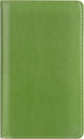 Sooez Leather Professional Business Card Book Holder Organizer, 240 Capacity Credit Card Booklet, PU Name Cards Holder Storage File for Men Women, Grass Green