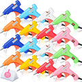 Zhengmy 16 Pcs Mini Hot Glue Gun with 40 Sticks Crafts Hot Glue Guns High Temp Repairs Kit for School DIY Arts Class Projects Office Home Quick Repairs