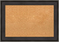 Amanti Art Natural Cork Board for Wall, 20x28 Vision Board with Black Wood Frame, Medium Corkboard Office Decor for Home Organization, Casual Corkboard Pinboard to Display Items for Home Organization
