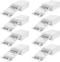 DGBDPACK Fanfold Direct Thermal Shipping Labels 4''x6'' 2400 Labels/8 Stacks (300 Pcs per Stack), Compatible with Zebra Rollo Beeprt Printer Ultra Adhesive