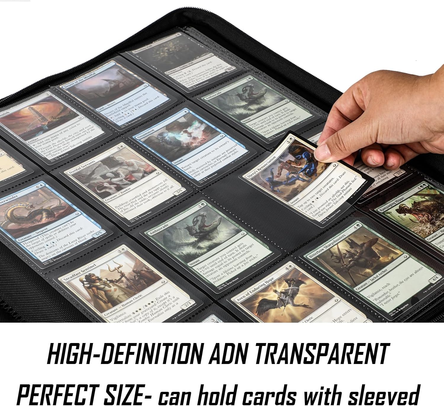 Premium-SV 1024 Pockets Card Binder,Label Design,16 Pocket Trading Card Zipper Binder, Ringless Side Loading Trading Card Album, Folder for TCG,MTG,Sports other Cards -Teal