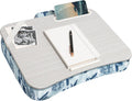 LAPGEAR Designer Lap Desk with Phone Holder and Device Ledge - Blue Blossoms - Fits up to 15.6 Inch Laptops - Style No. 45433