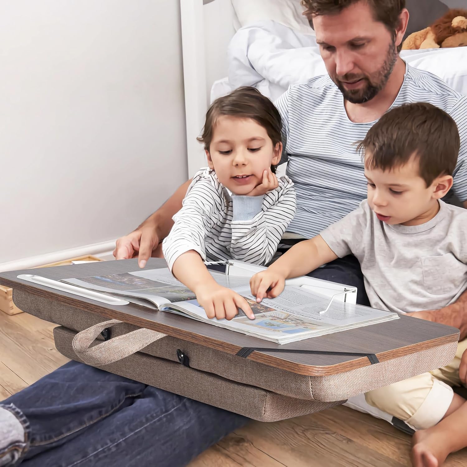 wishacc Lap Desk 24 inches Extra Large - Versatile and Comfortable for Work and Leisure