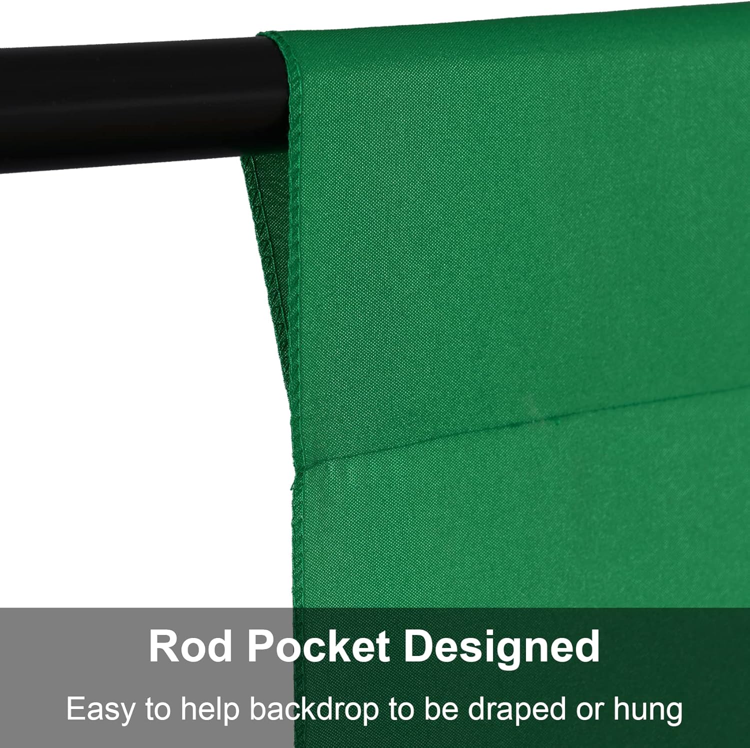 Joccun 8X10FT Green Backdrop Background for Photography,Polyester Backdrop Curtain Background Screen for Photography,Photoshoot,Video Recording,Studio(8X10ft,Green)