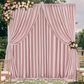 Dusty Rose Polyester Backdrop Curtains: 20 ft x 10 ft Photography Backdrop Drapes - Baby Shower Birthday Party Decorations 4 Panels 5ft x 10ft