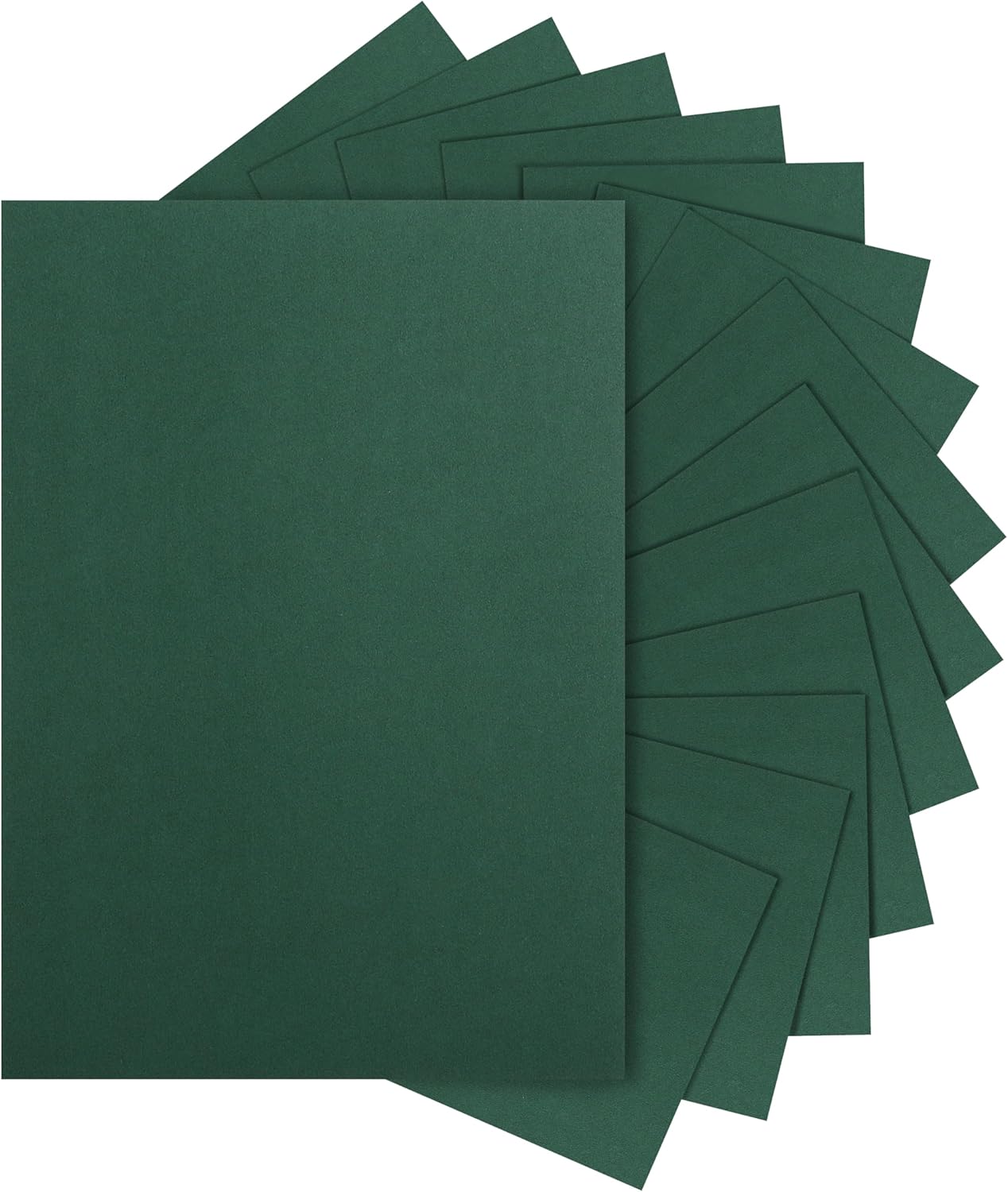 100 Sheets Dark Green Cardstock 8.5 x 11 Crafting Paper, 200gsm/75lb Heavyweight Paper Christmas Green Card Stock for DIY Cards Making, Greeting Cards, Invitations, Party Decorations, Menus