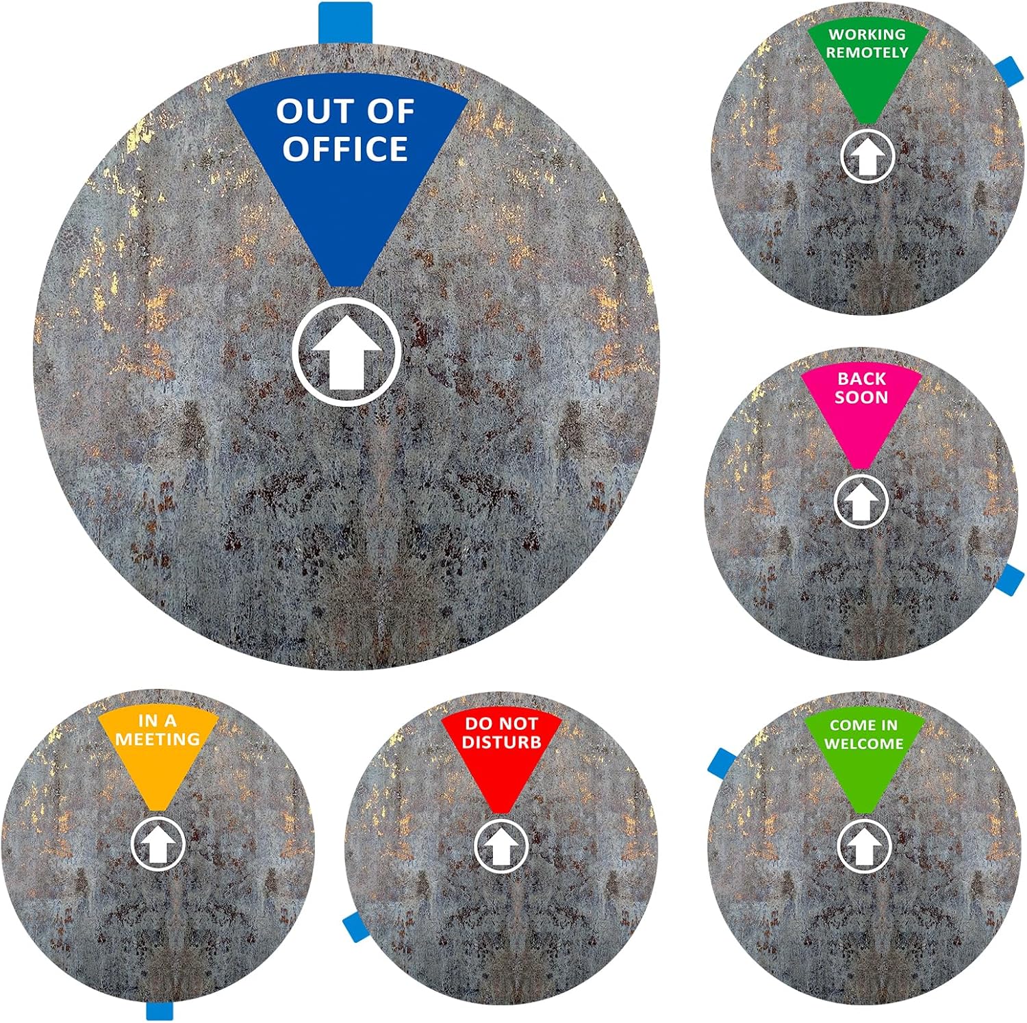 Privacy Door Sign, Do Not Disturb/Come in Welcome/Out of Office/in a Meeting/Back Soon/Working Remotely Sign, That Lets Others Know Whether You're Available Or Not For Office (6inch, Vintage)