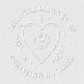 from The Library of Embossers & Stamps for Fantasy Book Readers | Custom Embosser | Custom Stamp | Ex Libris | Elevate Your Fantasy Collection of Stories and Novels (Design 7, Embosser)