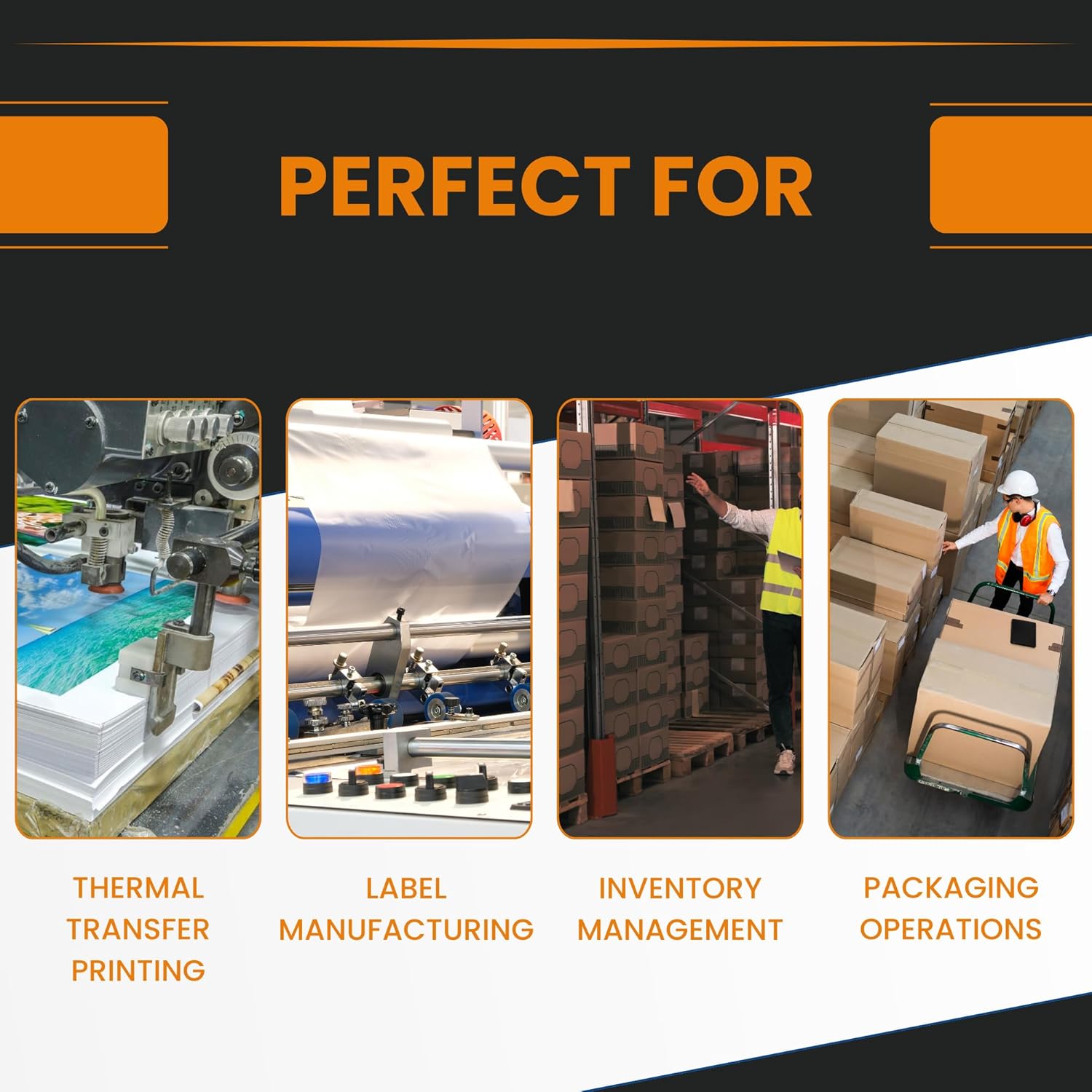 Start International - Rewinder - Electric Label Rewinder Machine for Thermal Printers - Bidirectional Label Winder - 9 Inch Roll Capacity & Dual Core 1.25 3 Inch