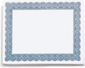 PaperDirect Traditional Blue Standard Certificate Paper, Blue Border, 8.5 x 11 Inch, 28lb Parchment Certificates and Awards Paper, 100 Count, for School, Work, Diplomas & Award Certificates