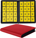 Premium 1000+ Pockets Card Binder,16 Pockets Trading Card Binder Ringless Side Loading Trading Card Album Folder for TCG -Red