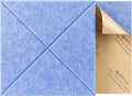 Sonicism 22 Pack X-Lined Acoustic Panels with Self-Adhesive, 12"X 12"X 0.4" Sound Proof Foam Panels, Decorative Soundproof Wall Panels, Sound Absorbing Tile for Home & Offices, Sky Blue