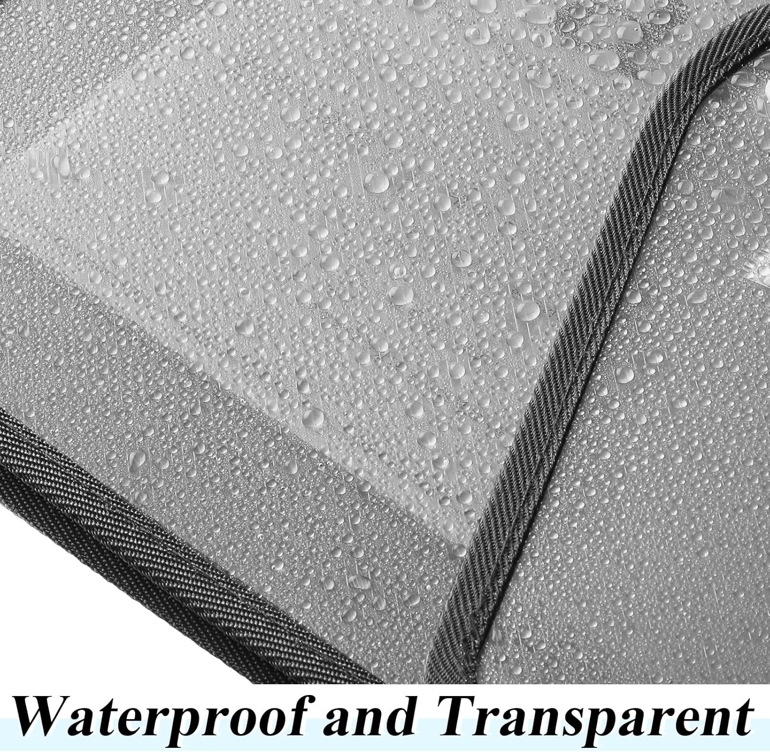 10 Pieces Plastic File Folders Envelope Expanding File Wallet Organizer Documents Folder with Snap Closure and Pocket, A4 Size Waterproof Transparent Pouch(Grey,Horizontal)