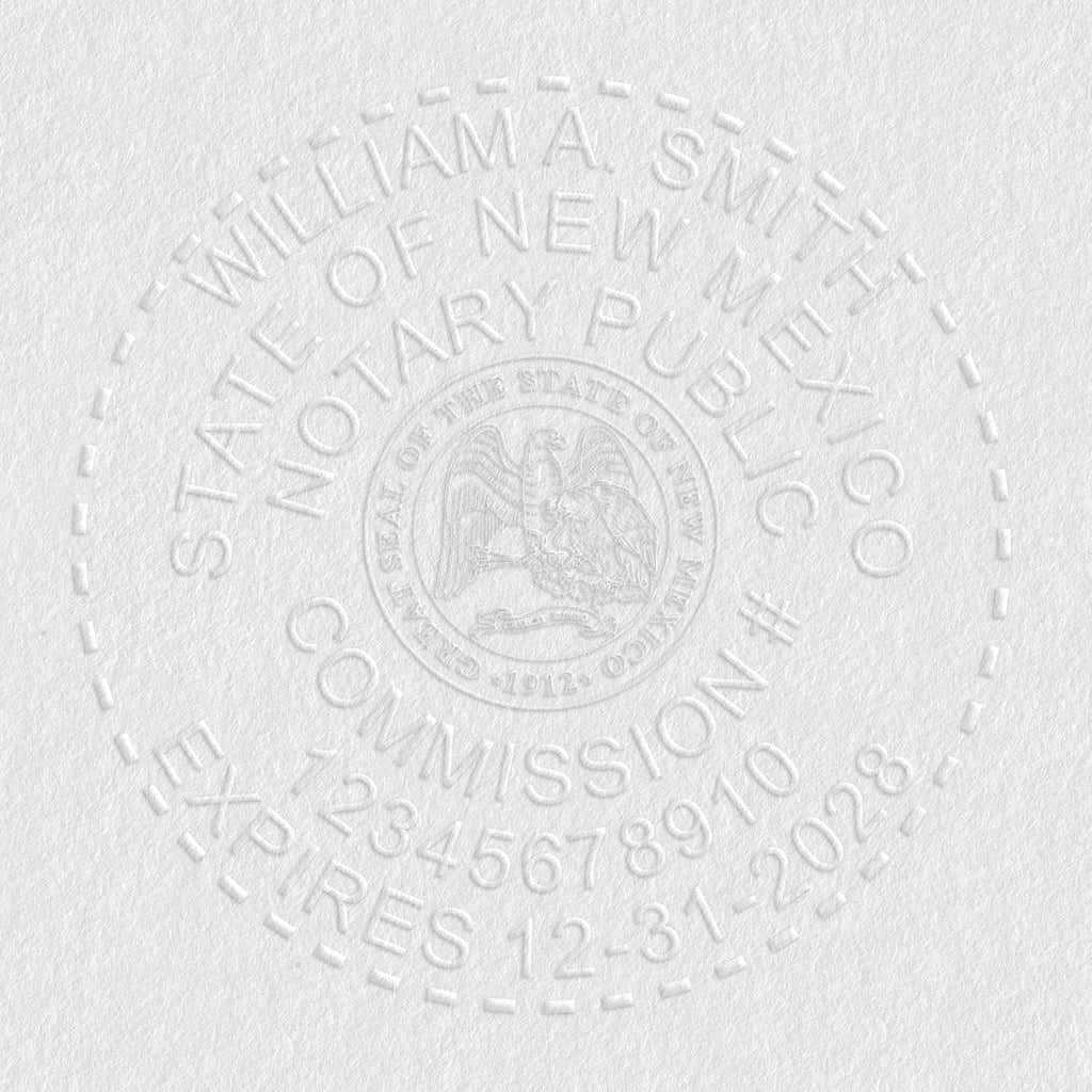 New Mexico Round Notary Embosser | Official State Embosser | Official Seals | Meets State Specifications (New Mexico, Round Embosser)