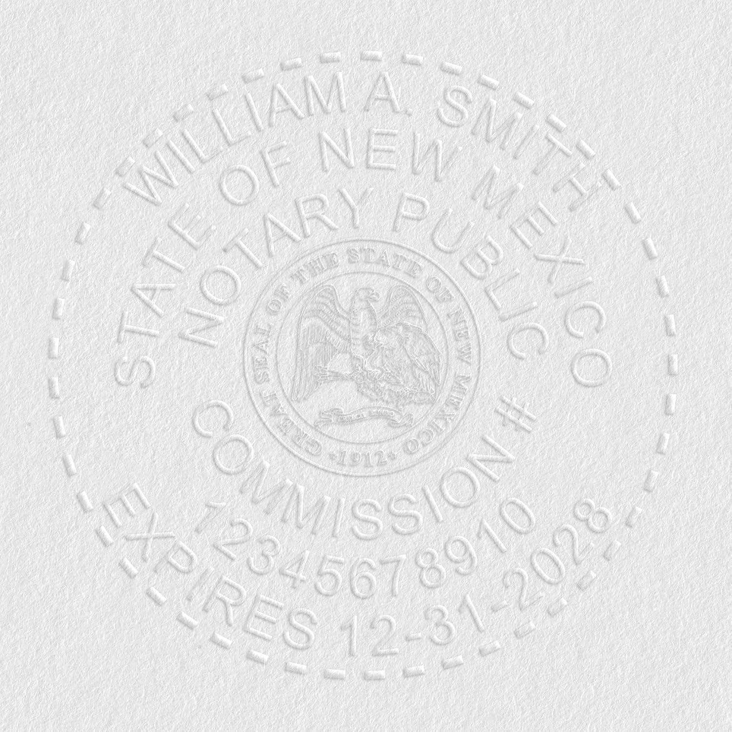 New Mexico Round Notary Embosser | Official State Embosser | Official Seals | Meets State Specifications (New Mexico, Round Embosser)