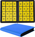 Premium 1000+ Pockets Card Binder,16 Pockets Trading Card Binder Ringless Side Loading Trading Card Album Folder for TCG -Light Blue
