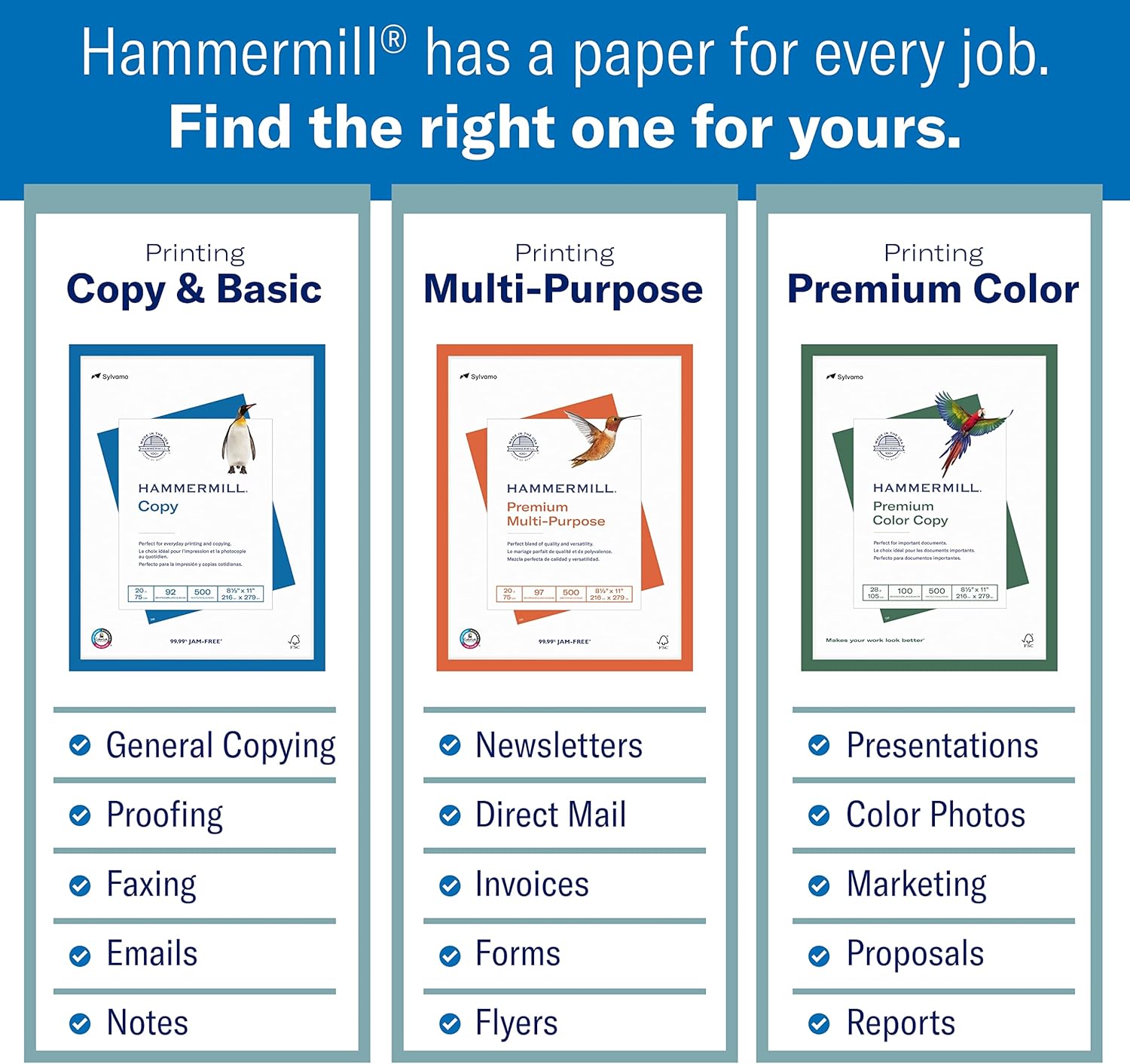Hammermill Printer Paper, 20 lb Copy Paper, 3 Hole - 1 Pallet, 40 Cases (200,000 Sheets) - 92 Bright, Made in the USA, 162032P
