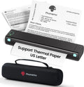 Phomemo M08F Portable Printer Wireless for Travel, Thermal Bluetooth Inkless Printer for 8.5" X 11" Thermal Paper, Compatible with Android iOS Phone Laptop, with Case