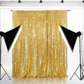 Eternal Beauty Gold Sequin Backdrop, 8x8 Ft Glitter Background Curtains for Shimmer Photography Party Wedding Birthday Back Drop Decor