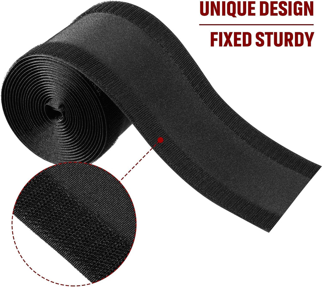 WILLBOND Carpet Cord Cover Cable Grip Floor Cover Cable Protector Management Only for Commercial Office Carpet(Black,9.84 ft)