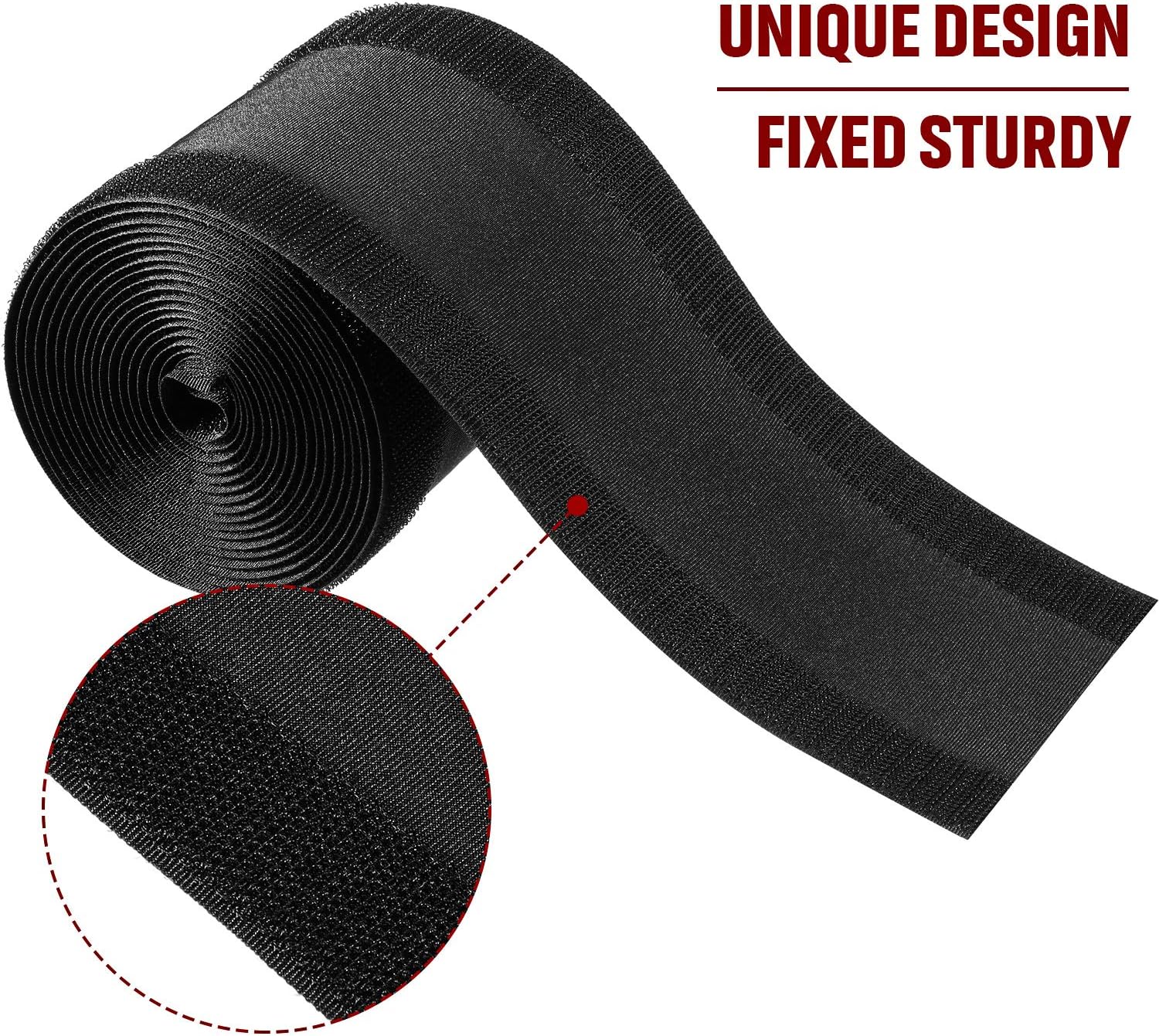 WILLBOND Carpet Cord Cover Cable Grip Floor Cover Cable Protector Management Only for Commercial Office Carpet(Black,9.84 ft)