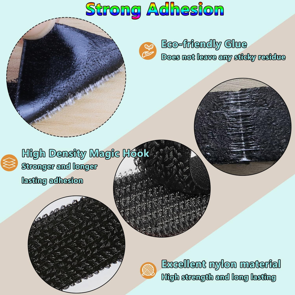 Under Desk Cable Management, Wire Organizers for Cords - Upgrade 48 PCS Sticky Back Self Adhesive Cable Ties, Hook and Loop Straps for Home or Office Use