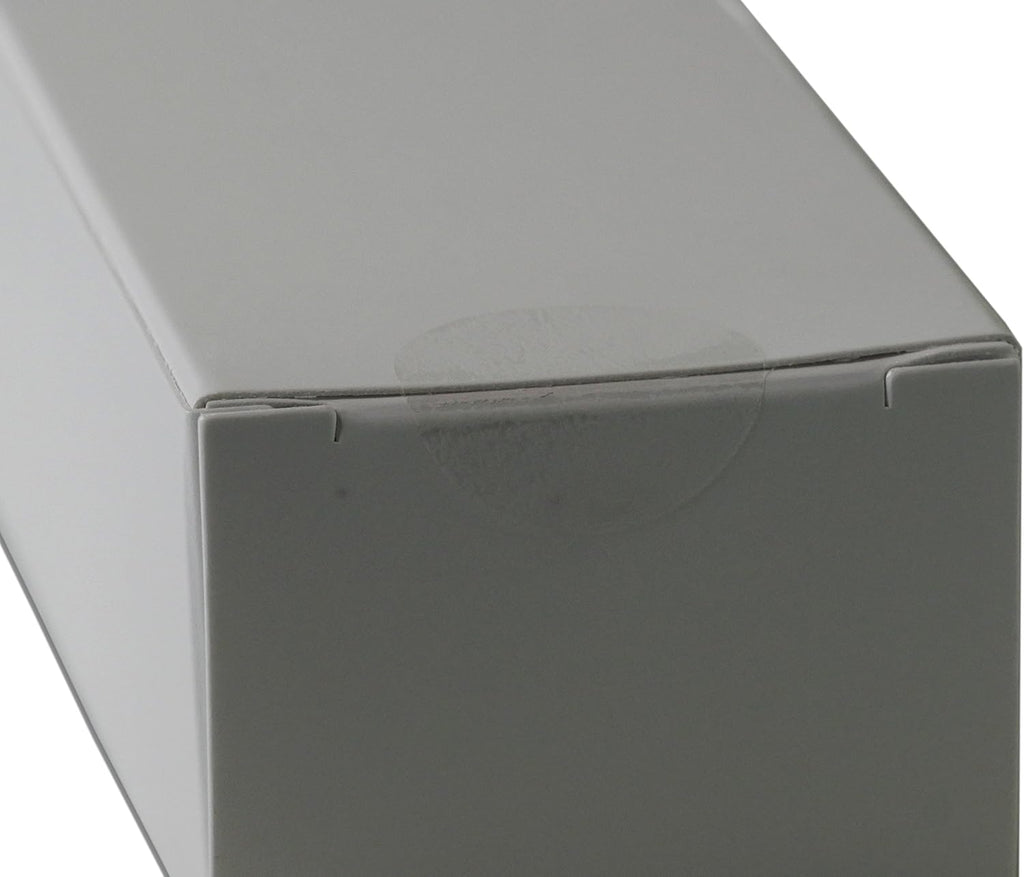 1,000 Super Gloss Clear Round Stickers (with Dispenser Box) Clear Retail Package Seals Mailing Seals Envelope Seals 1" Round Circle Wafer Stickers 1000 Per Roll (1 Roll Per Box) USA (1 Box (1000))