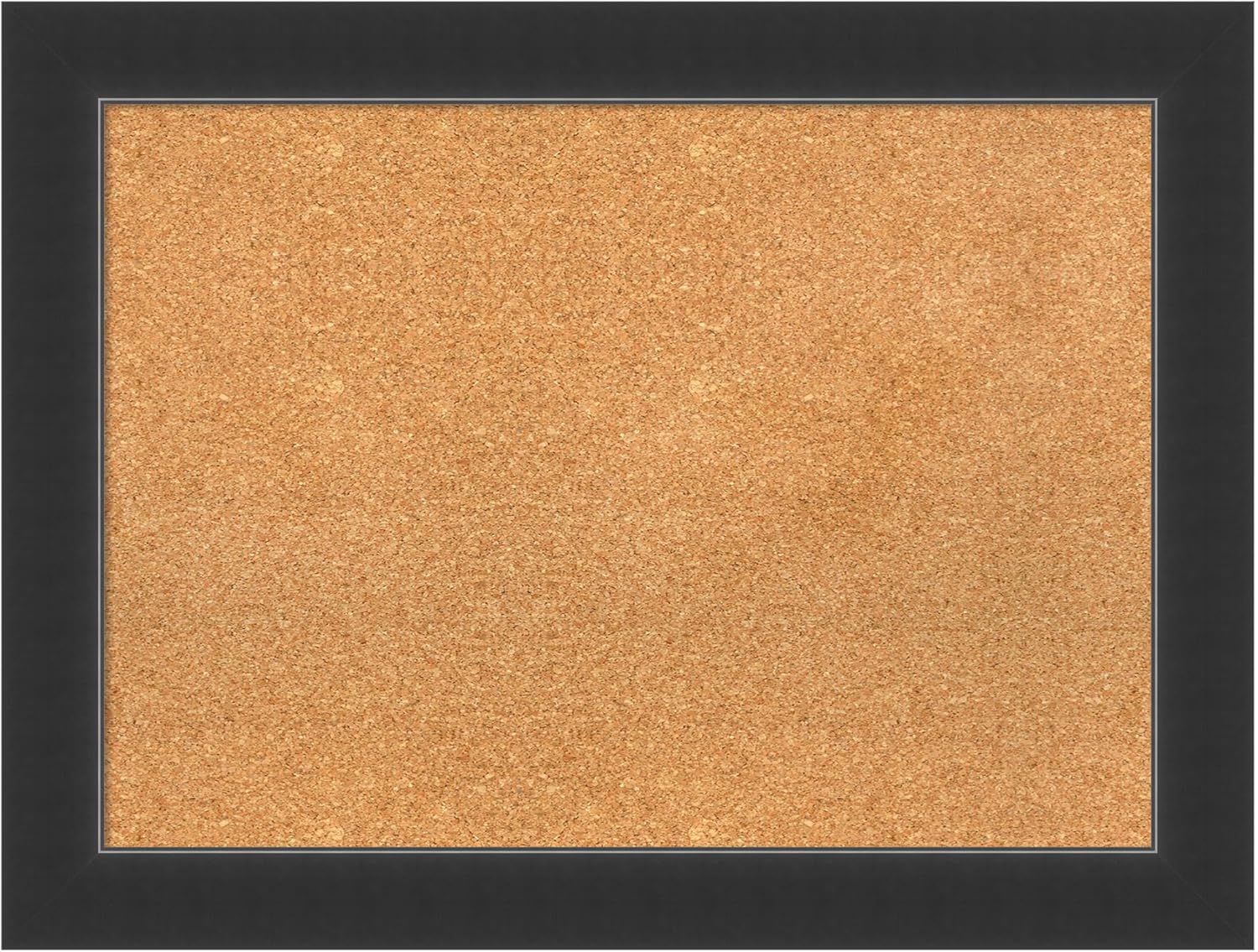 Amanti Art Natural Cork Board for Wall, 25x33 Vision Board with Black Wood Frame, Medium Corkboard Office Decor for Home Organization, Modern Contemporary Corkboard Pinboard to display items for home