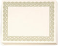 PaperDirect Gold Metallic Traditional Metal Colored Standard White Parchment Certificates, 8.5 x 11, 100 Count
