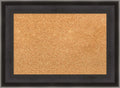 Amanti Art Natural Cork Board for Wall, 16x22 Vision Board with Black Wood Frame, Small Corkboard Office Decor for Home Organization, Casual Corkboard Pinboard to Display Items for Home Organization