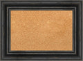 Amanti Art Natural Cork Board for Wall, 17x23 Vision Board with Black Wood Frame, Small Corkboard Office Decor for Home Organization, Country Rustic Corkboard Pinboard to Display Items for Home