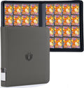 Premium-SV 1024 Pockets Card Binder,Label Design,16 Pocket Trading Card Zipper Binder, Ringless Side Loading Trading Card Album, Folder for TCG,MTG,Sports other Cards -Grey
