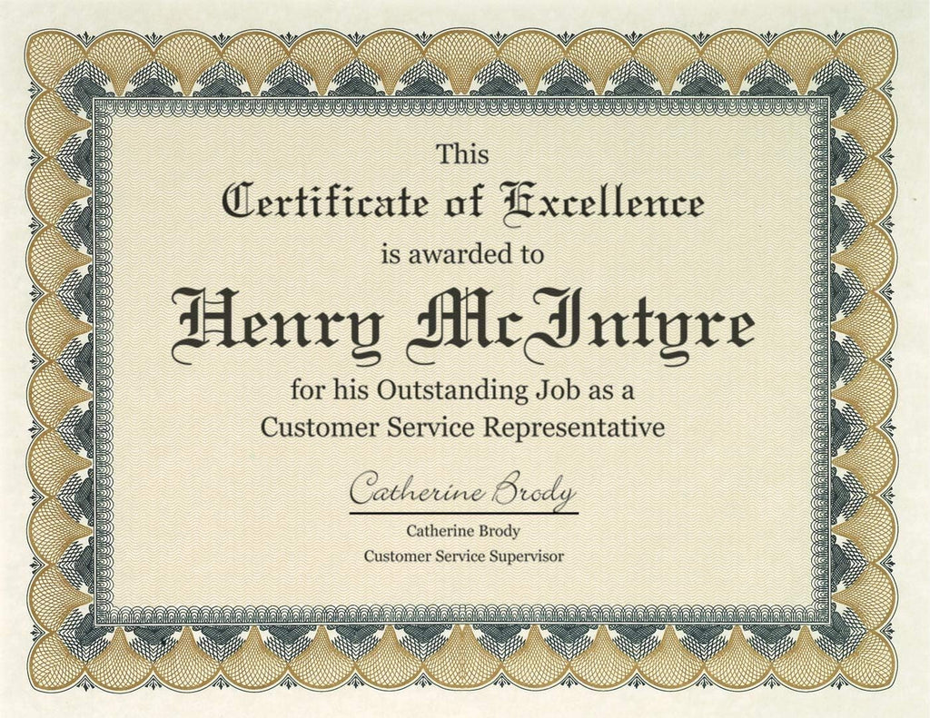 PaperDirect Bronze & Black Standard White Parchment Certificates, 100 Sheets, 8.5 x 11, 28 lb Parchment Paper, Laser & Inkjet Printer Compatible, Perfect for Awards, Employee Recognition